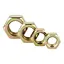 Hex Thin Nuts ZINC/BLACK